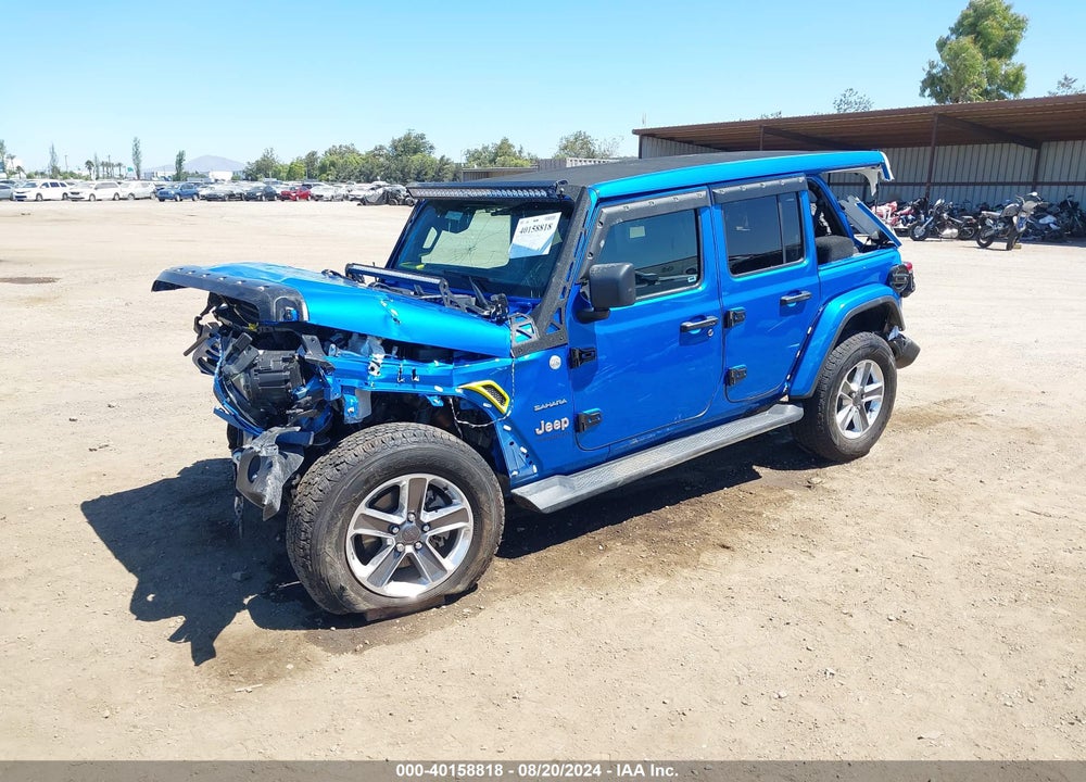 2021 JEEP WRANGLER UNLIMITED SAHARA 4X4 VIN: 1C4HJXEG7MW843629