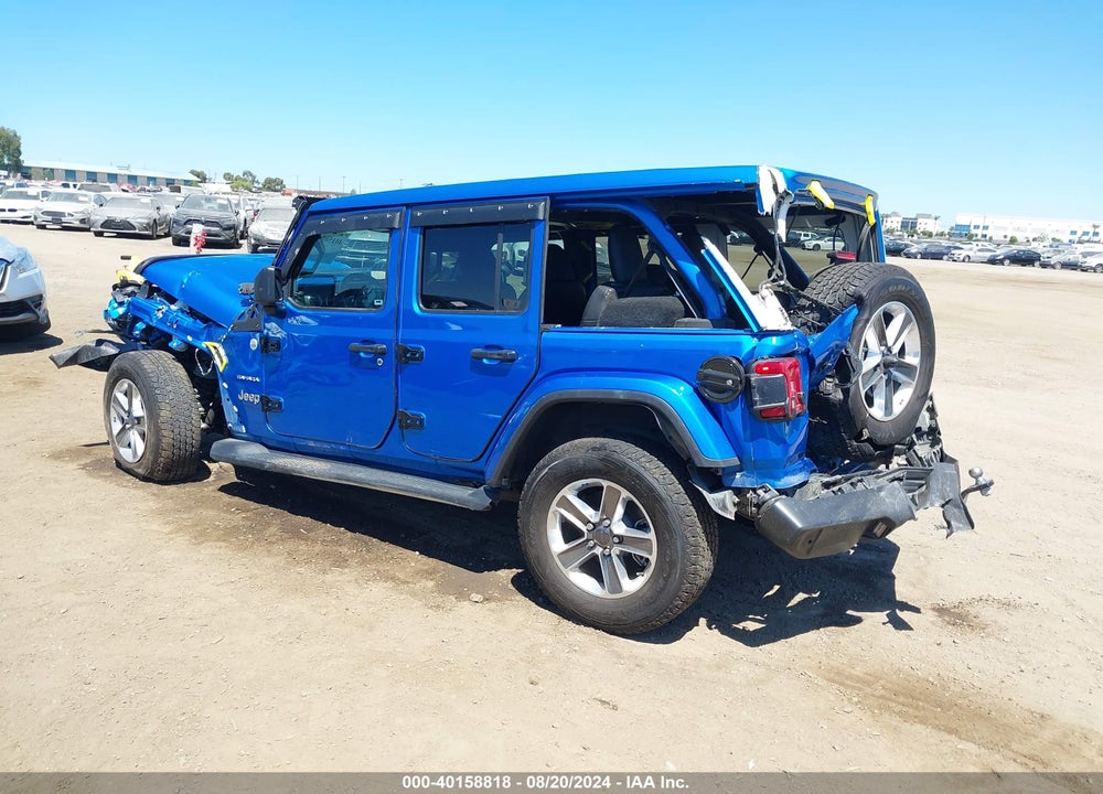 2021 JEEP WRANGLER UNLIMITED SAHARA 4X4 VIN: 1C4HJXEG7MW843629