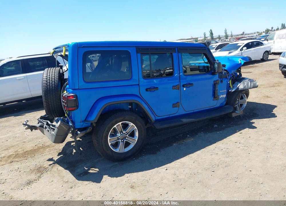 2021 JEEP WRANGLER UNLIMITED SAHARA 4X4 VIN: 1C4HJXEG7MW843629