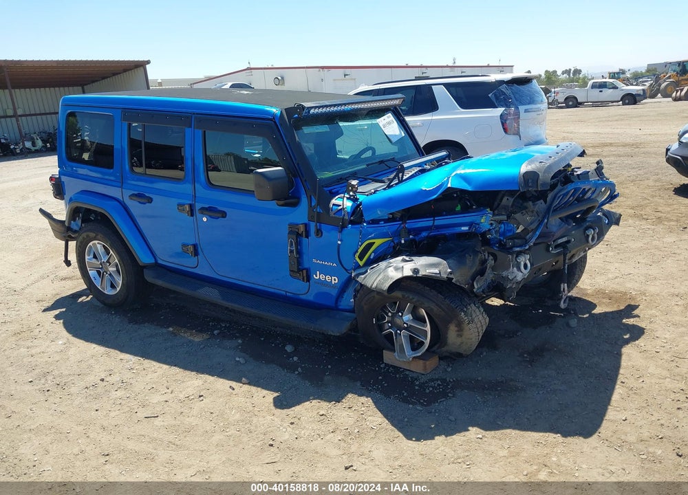 2021 JEEP WRANGLER UNLIMITED SAHARA 4X4 VIN: 1C4HJXEG7MW843629