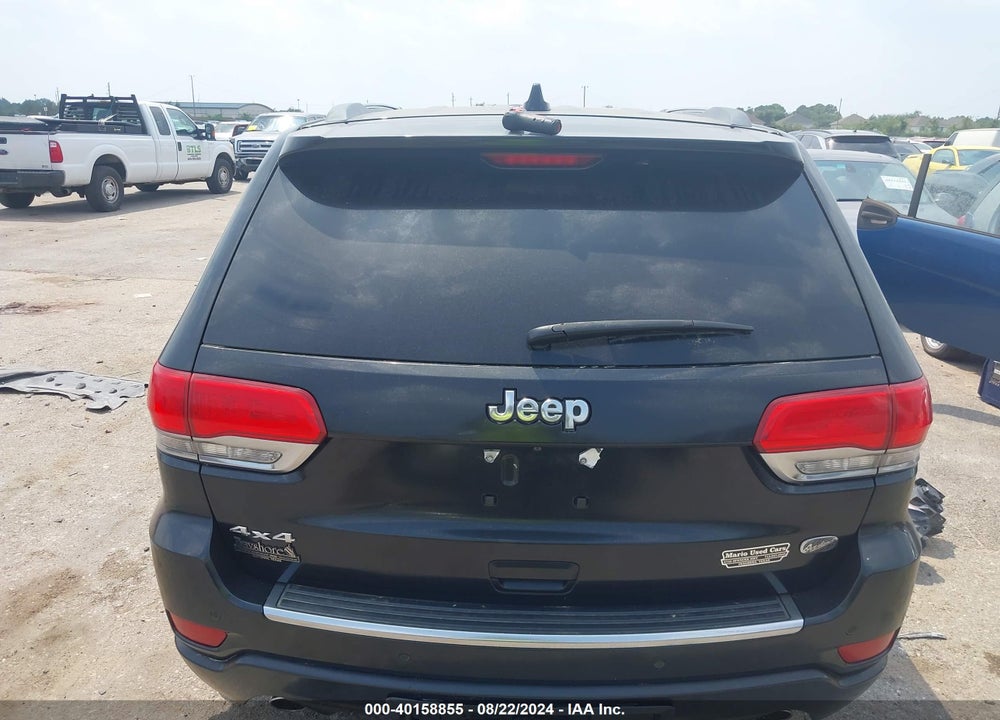2015 CHEROKEE JEEP GRAND  OVERLAND VIN: 1C4RJFCGXFC607806