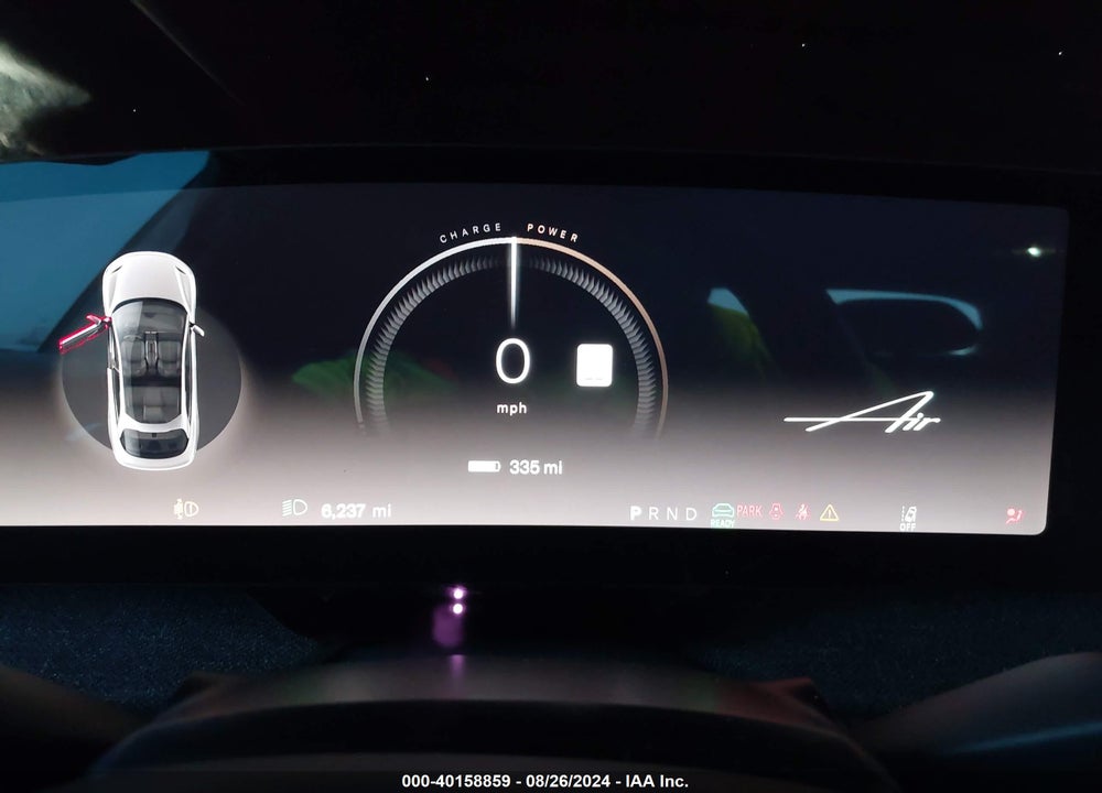 2024 LUCID AIR PURE VIN: 50EA1PGA2RA007267