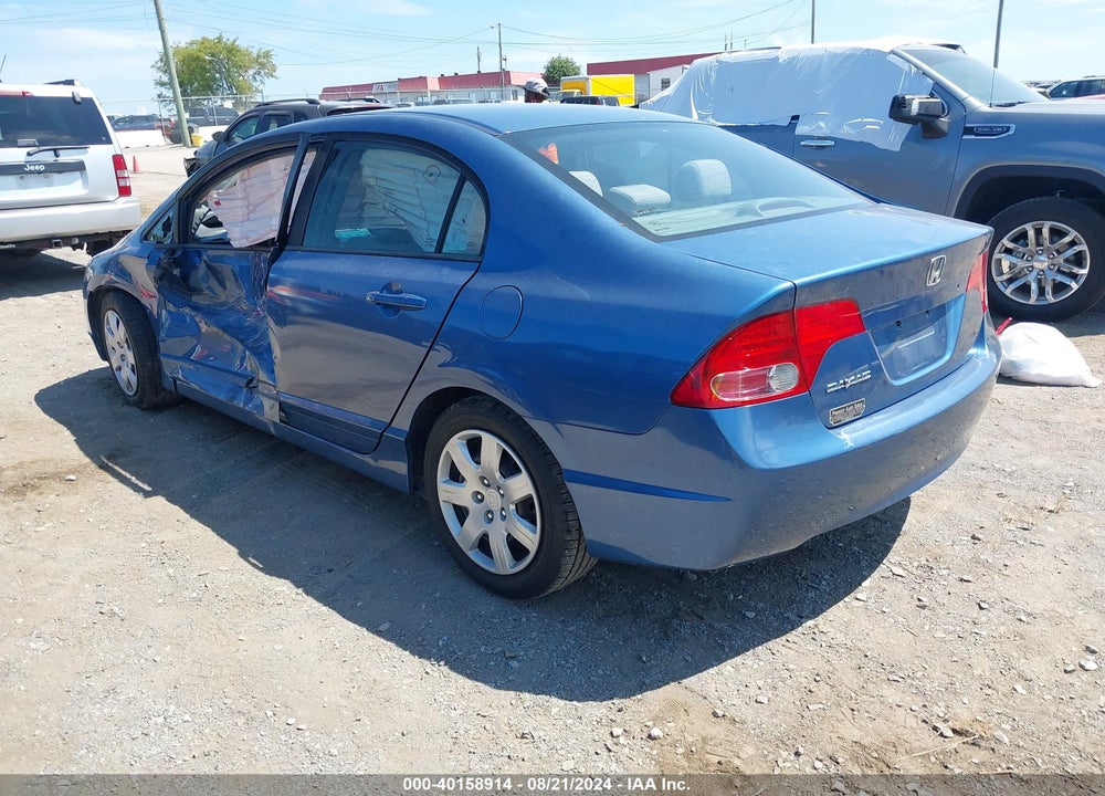 2007 HONDA CIVIC LX VIN: 1HGFA16597L048171