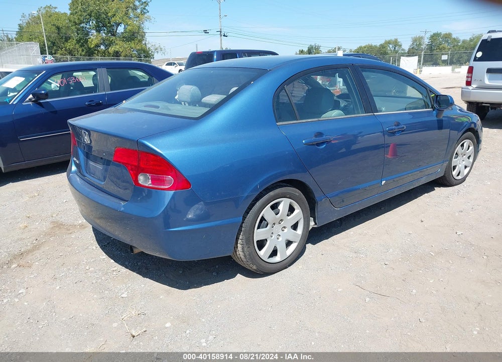 2007 HONDA CIVIC LX VIN: 1HGFA16597L048171