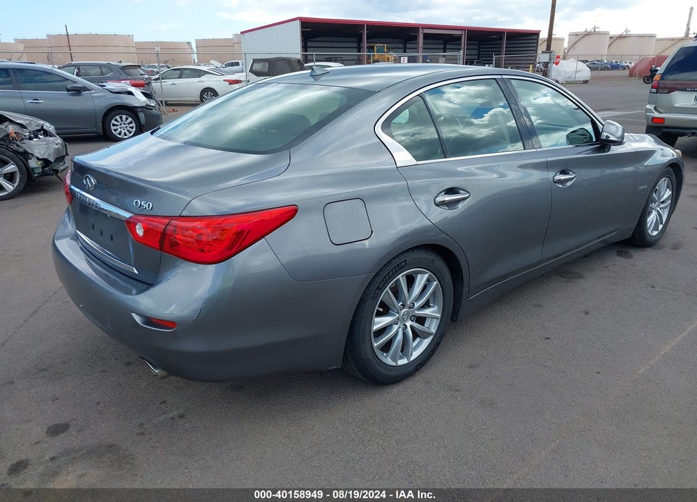 2014 INFINITI Q50 HYBRID PREMIUM VIN: JN1AV7AP4EM691739