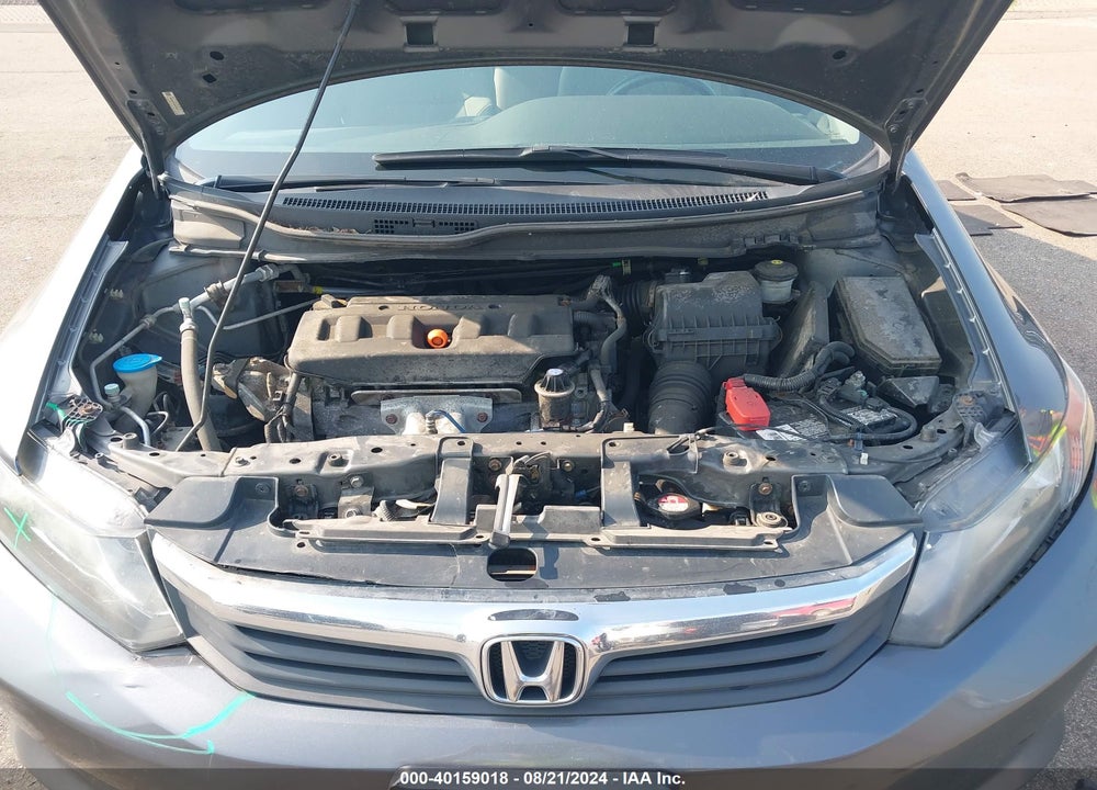 2012 HONDA CIVIC LX VIN: 19XFB2F51CE012348