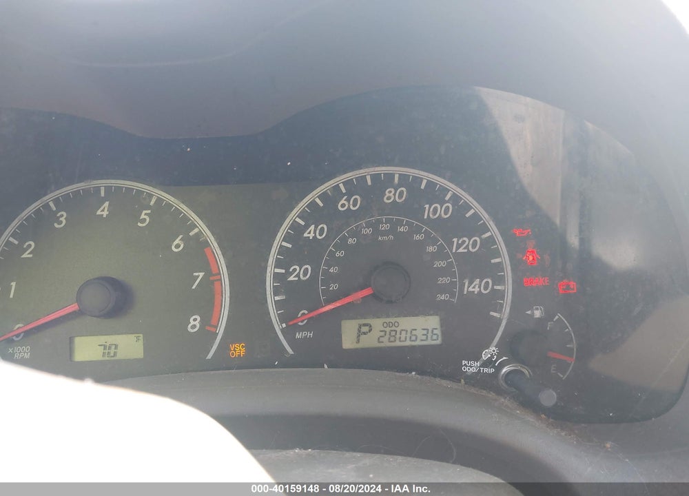 2010 TOYOTA COROLLA LE VIN: 2T1BU4EE9AC269968