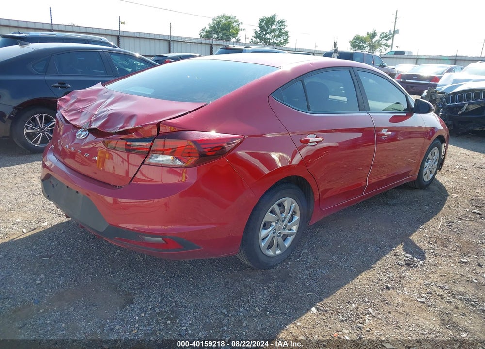 2019 HYUNDAI ELANTRA SE VIN: KMHD74LF8KU777781