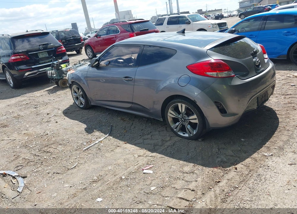 2012 HYUNDAI VELOSTER BASE W/BLACK VIN: KMHTC6AD6CU063203