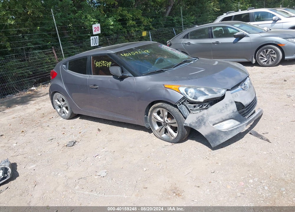 2012 HYUNDAI VELOSTER BASE W/BLACK VIN: KMHTC6AD6CU063203