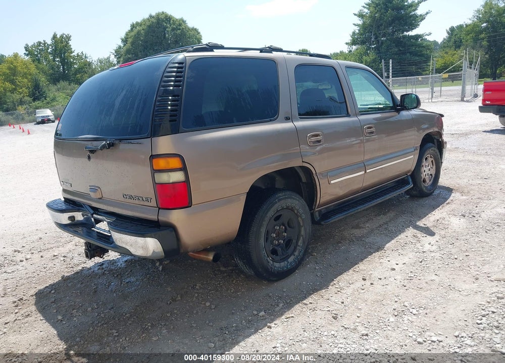 2004 CHEVROLET TAHOE LT VIN: 1GNEC13ZX4R126968