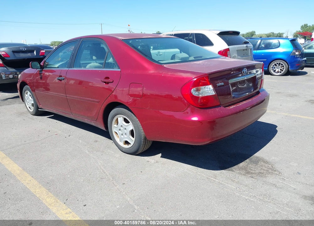 2002 TOYOTA CAMRY LE V6 VIN: 4T1BF32K72U012113