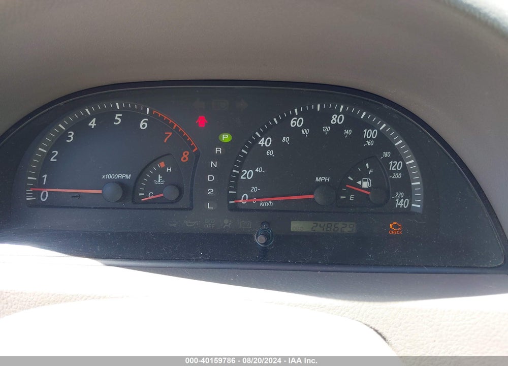 2002 TOYOTA CAMRY LE V6 VIN: 4T1BF32K72U012113