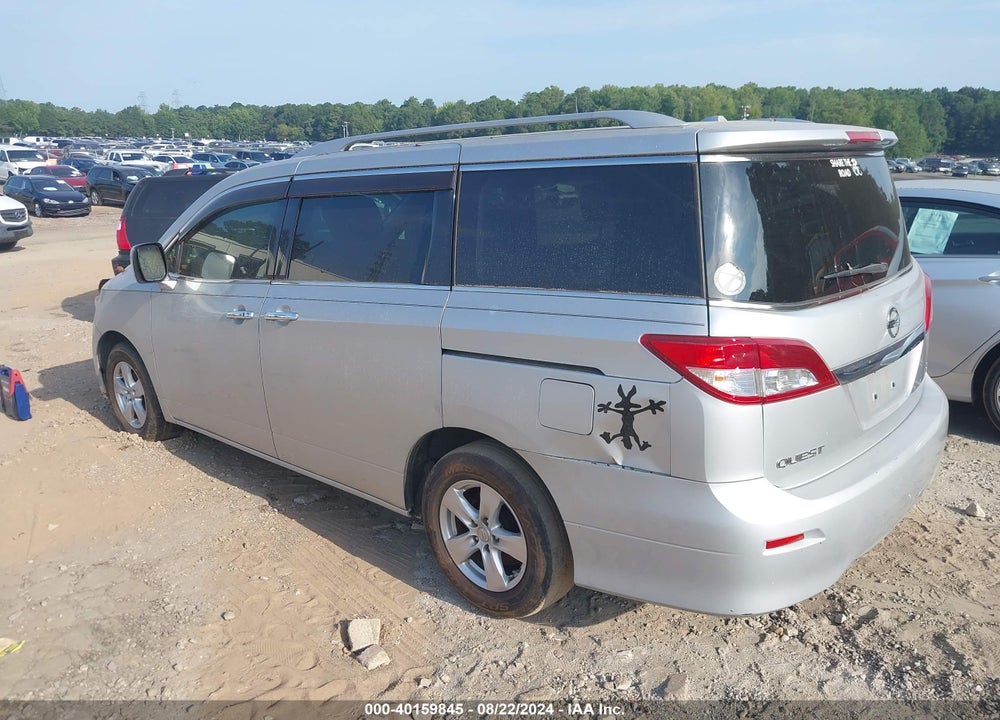 2012 NISSAN QUEST SV VIN: JN8AE2KP9C9049049