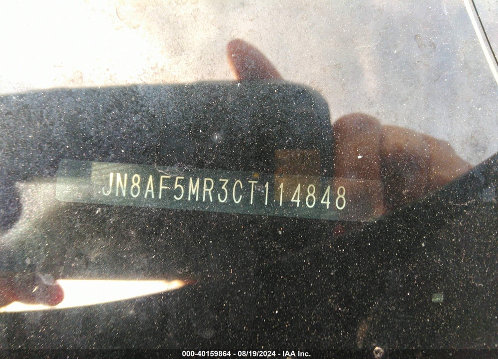 2012 NISSAN JUKE S VIN: JN8AF5MR3CT114848