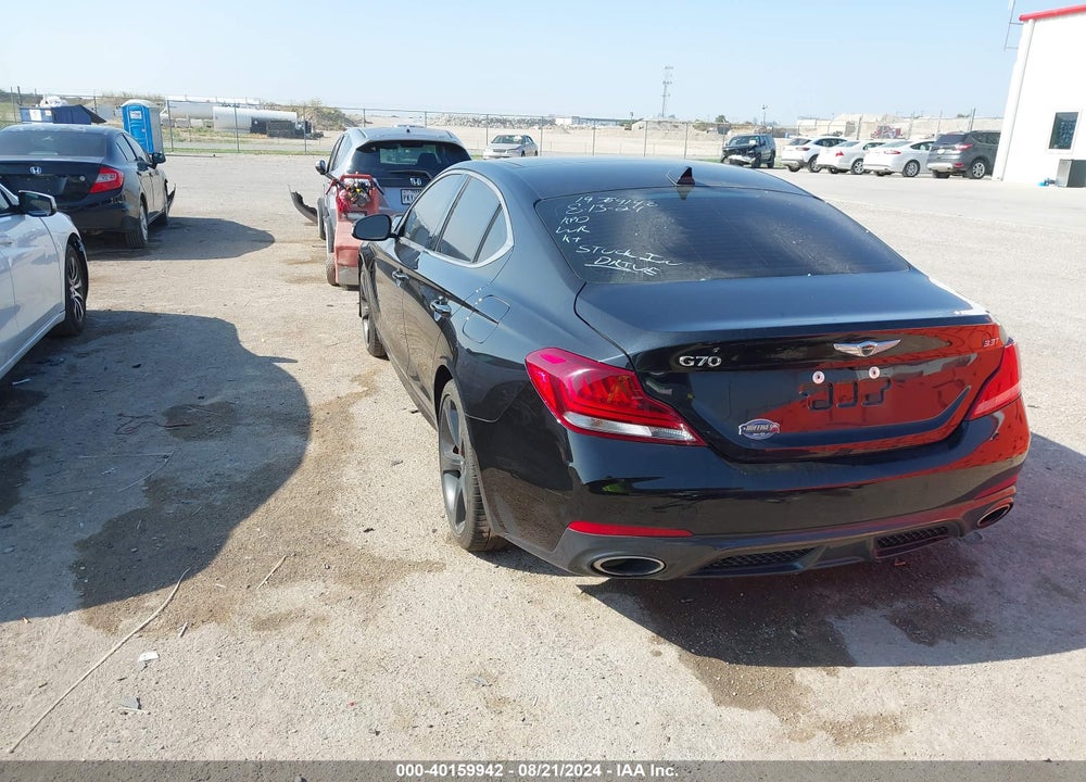 2019 GENESIS G70 3.3T ADVANCED VIN: KMTG34LE2KU018386