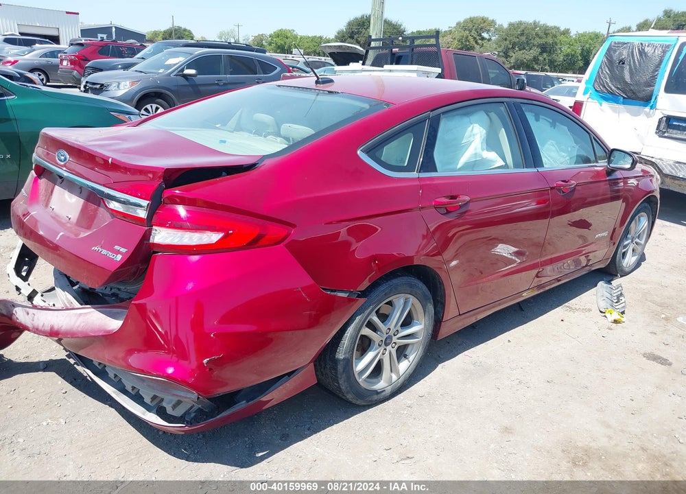 2018 FORD FUSION HYBRID SE VIN: 3FA6P0LU5JR208886