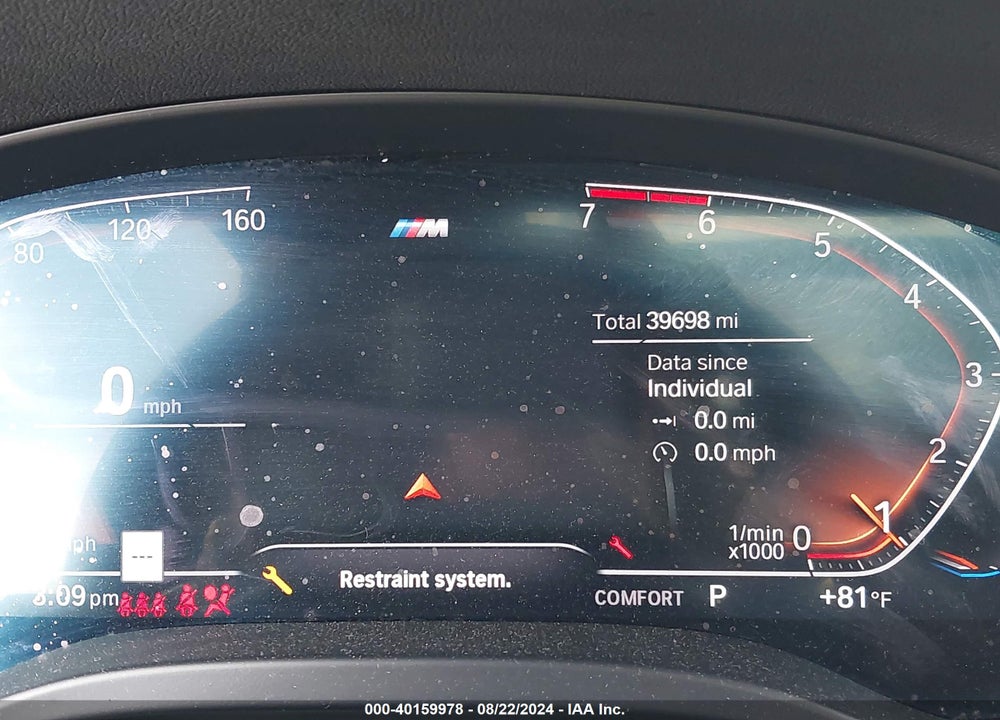 2022 BMW X4 XDRIVE30I VIN: 5UX33DT07N9L40576