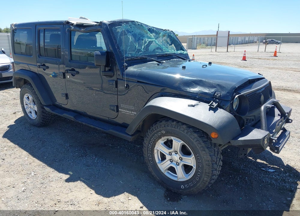 2017 JEEP WRANGLER UNLIMITED SPORT 4X4 VIN: 1C4BJWDG5HL654647