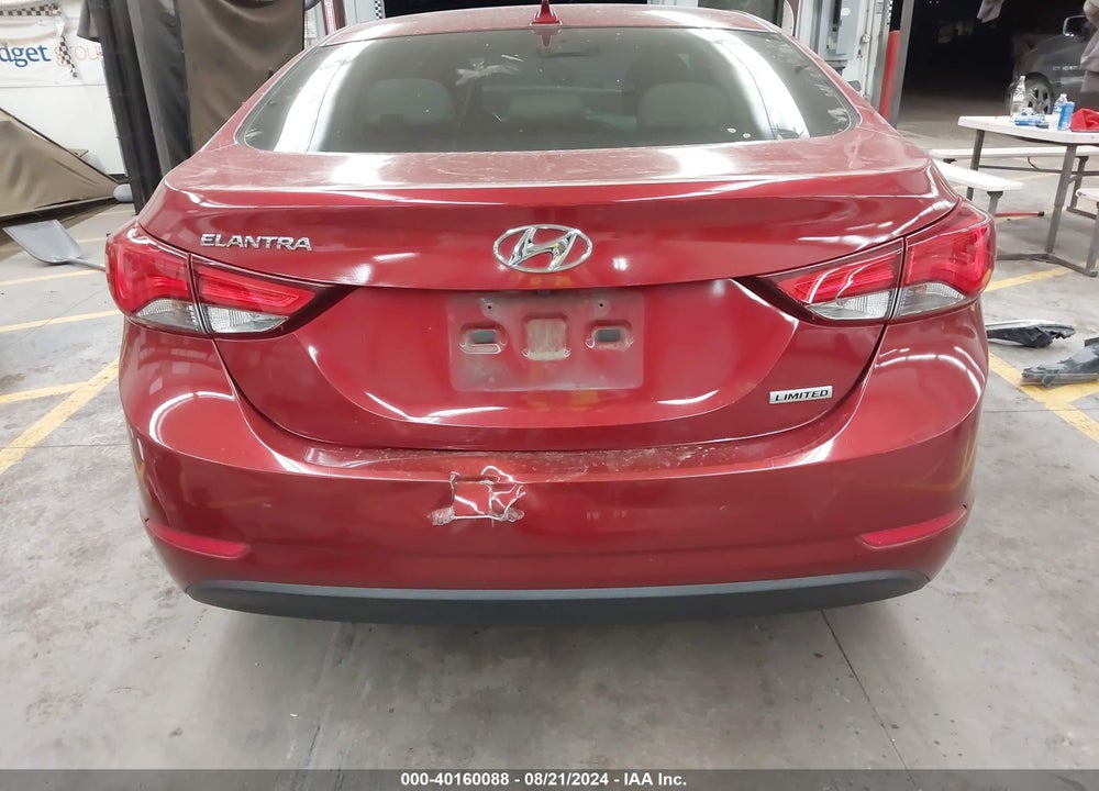 2016 HYUNDAI ELANTRA LIMITED VIN: 5NPDH4AE7GH652705