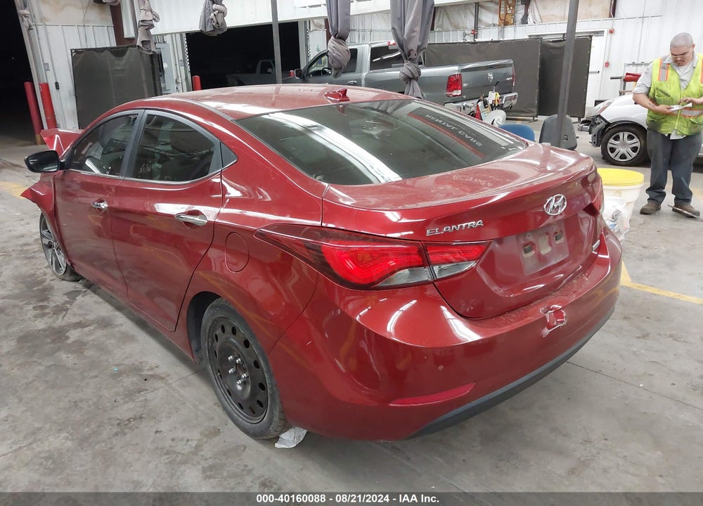 2016 HYUNDAI ELANTRA LIMITED VIN: 5NPDH4AE7GH652705