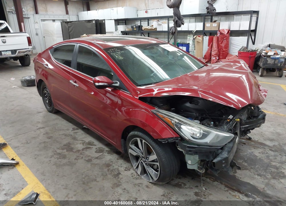 2016 HYUNDAI ELANTRA LIMITED VIN: 5NPDH4AE7GH652705