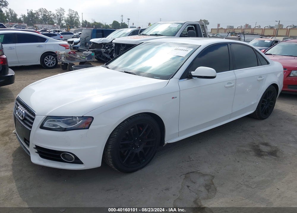 2012 AUDI A4 2.0T PREMIUM VIN: WAUFFAFL2CN009769