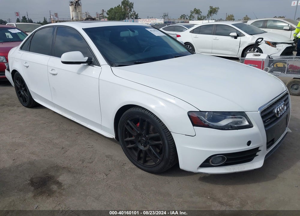 2012 AUDI A4 2.0T PREMIUM VIN: WAUFFAFL2CN009769
