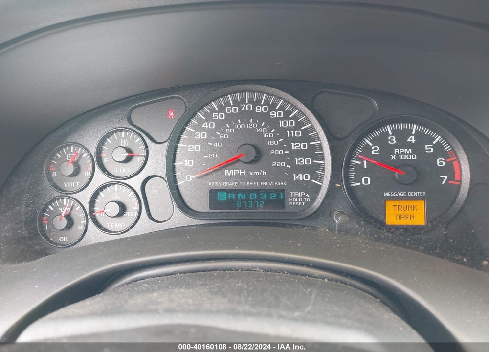 2003 CHEVROLET MONTE CARLO SS VIN: 2G1WX12K839287813