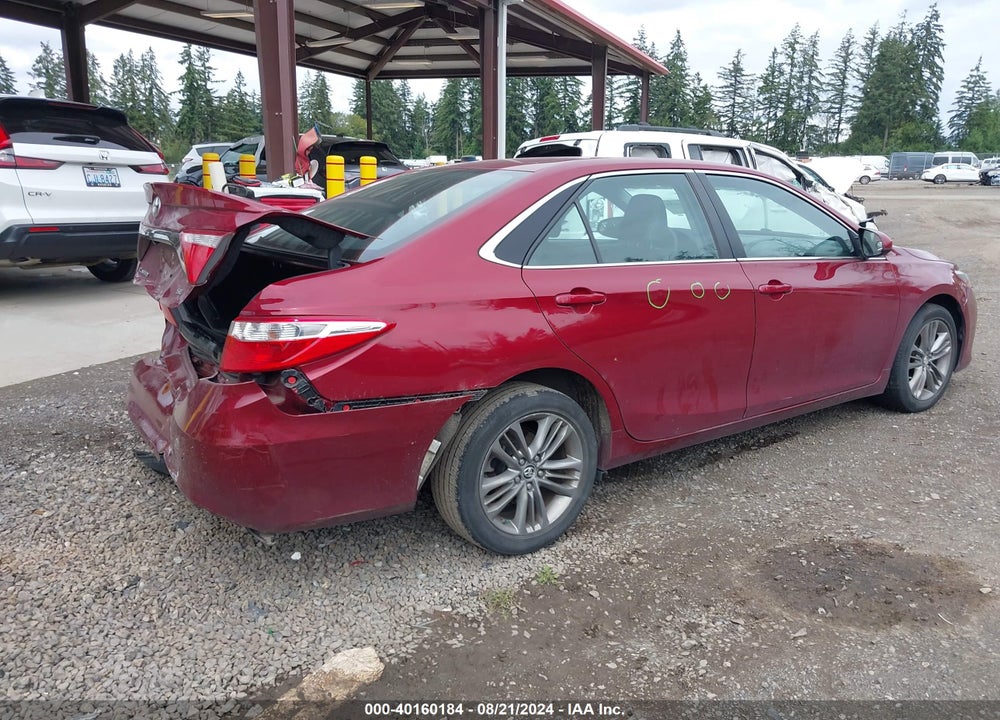 2016 TOYOTA CAMRY SE VIN: 4T1BF1FK6GU505657