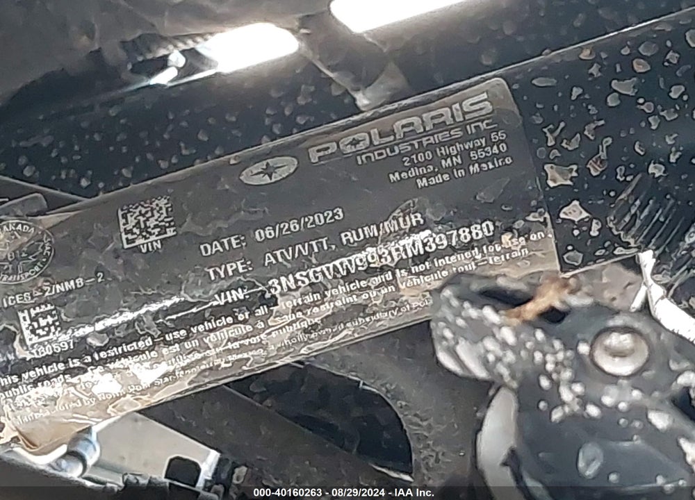 2024 POLARIS XPEDITION VIN: 3NSGVW993RM397880