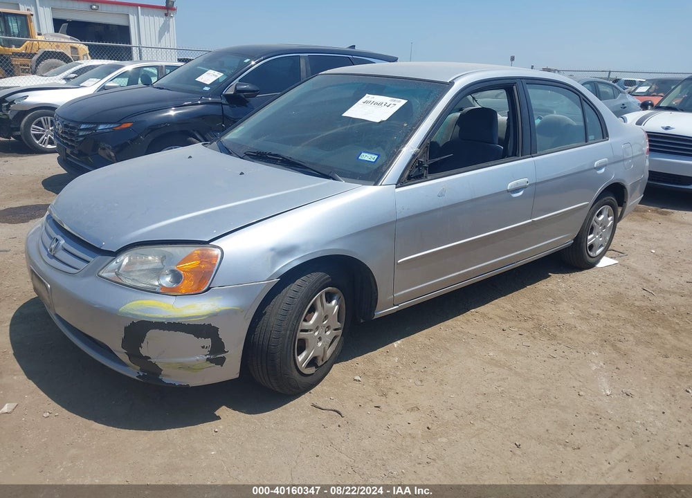 2002 HONDA CIVIC LX VIN: 2HGES16572H602449