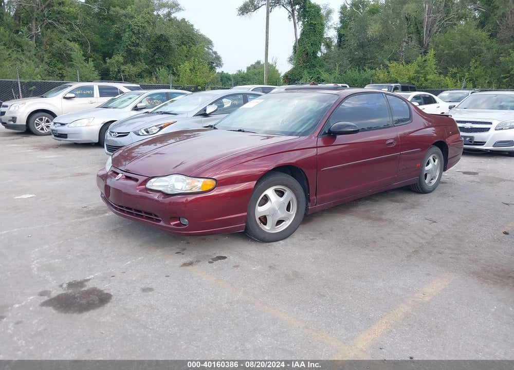 2002 CHEVROLET MONTE CARLO SS VIN: 2G1WX15K829244096