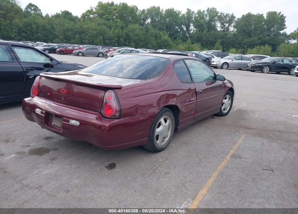 2002 CHEVROLET MONTE CARLO SS VIN: 2G1WX15K829244096