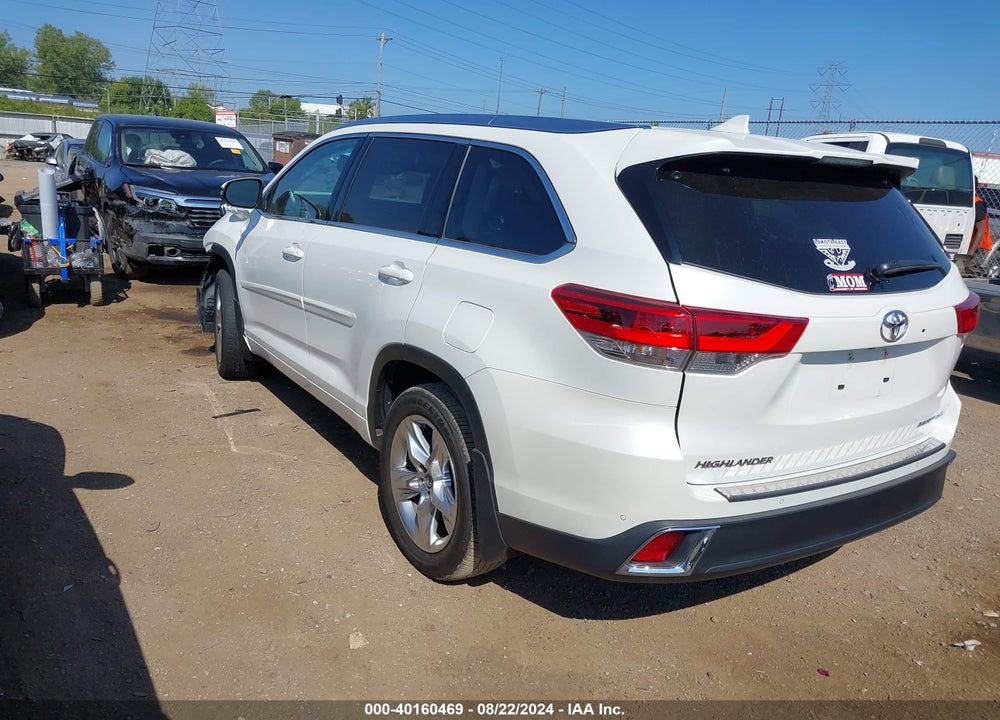 2019 TOYOTA HIGHLANDER LIMITED VIN: 5TDDZRFHXKS729938