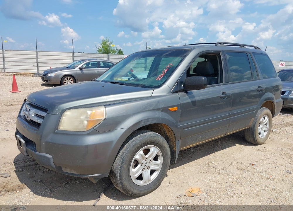 2007 HONDA PILOT LX VIN: 5FNYF28157B010674