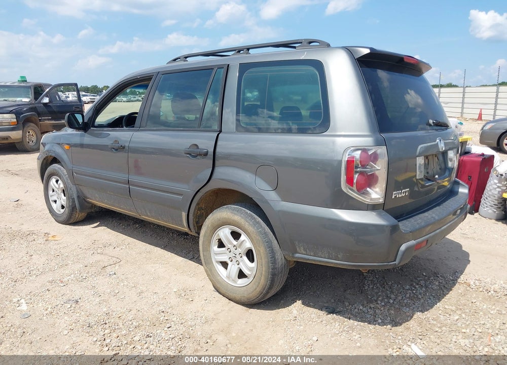 2007 HONDA PILOT LX VIN: 5FNYF28157B010674