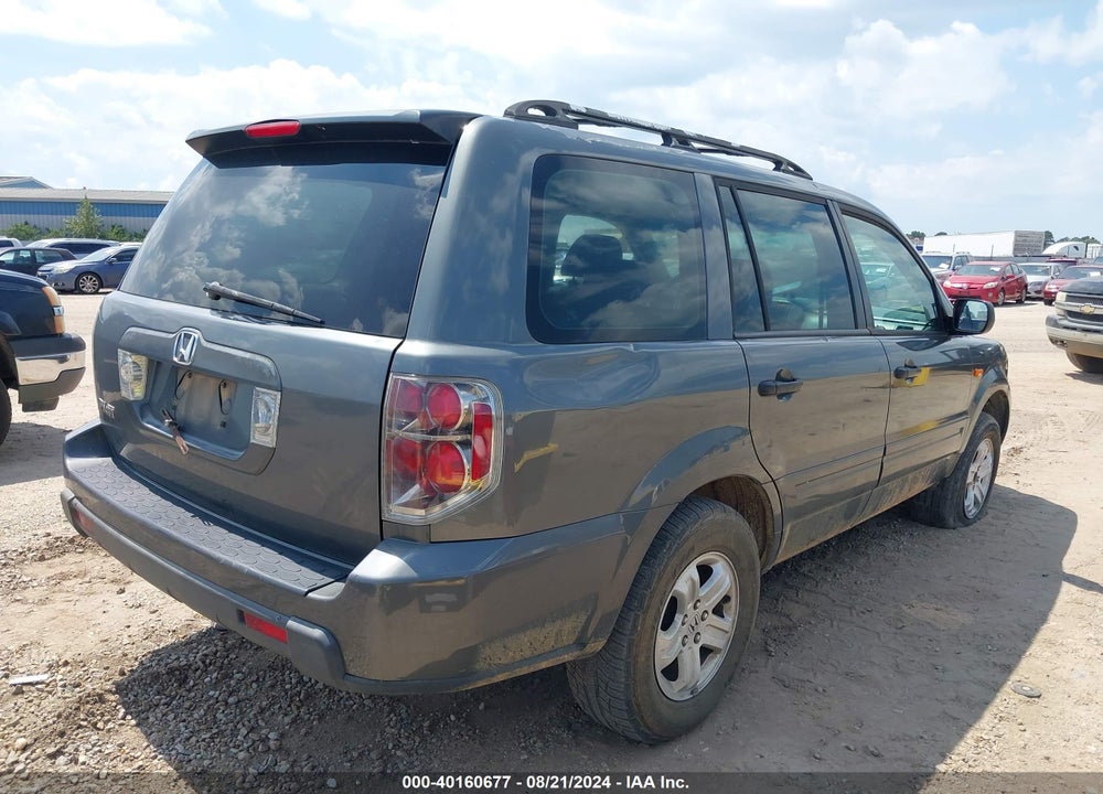 2007 HONDA PILOT LX VIN: 5FNYF28157B010674