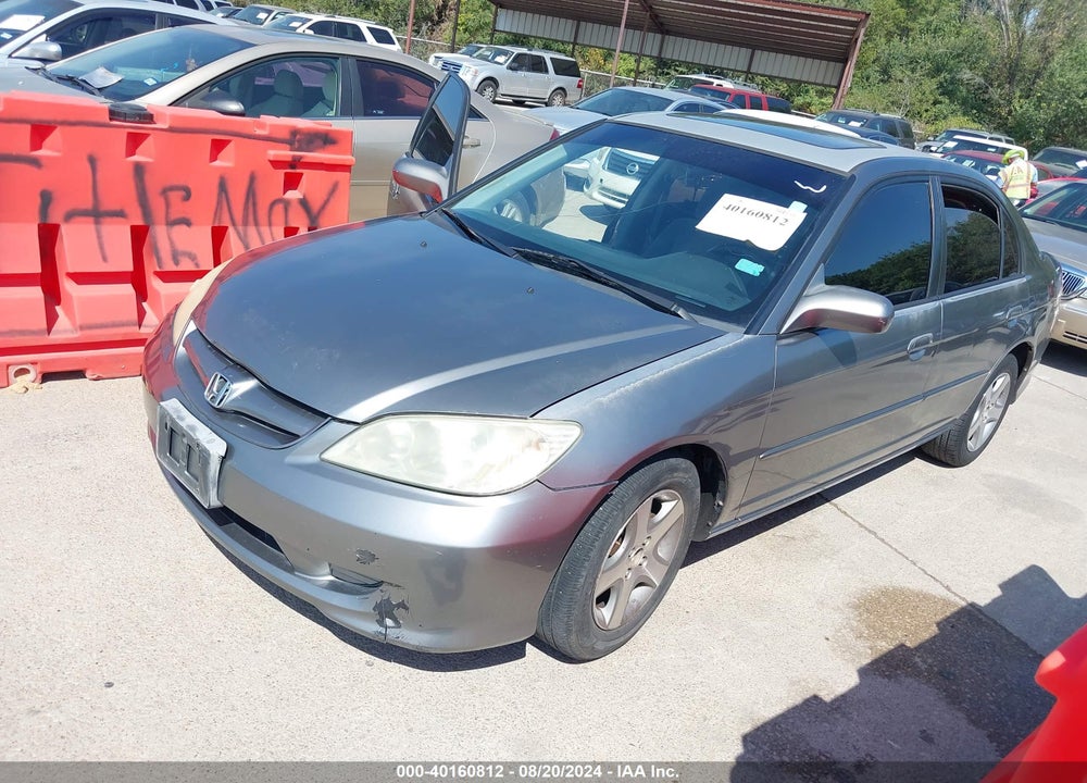 2005 HONDA CIVIC EX VIN: 2HGES26845H526189