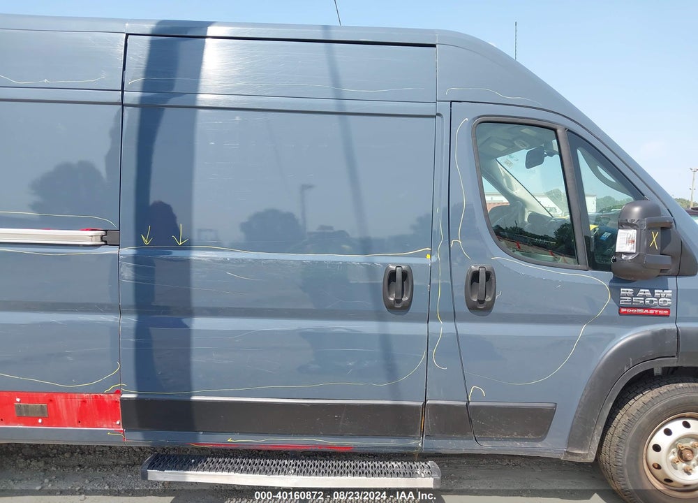 2019 RAM PROMASTER 2500 HIGH ROOF 159 WB VIN: 3C6TRVDG3KE520752