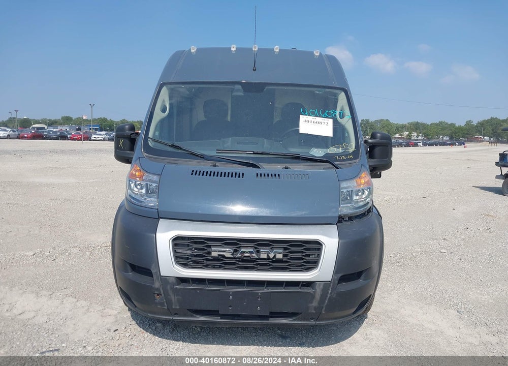 2019 RAM PROMASTER 2500 HIGH ROOF 159 WB VIN: 3C6TRVDG3KE520752