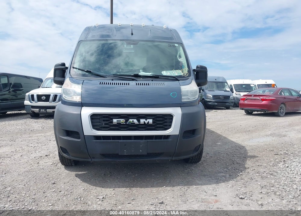 2019 RAM PROMASTER 2500 HIGH ROOF 159 WB VIN: 3C6TRVDG0KE519171