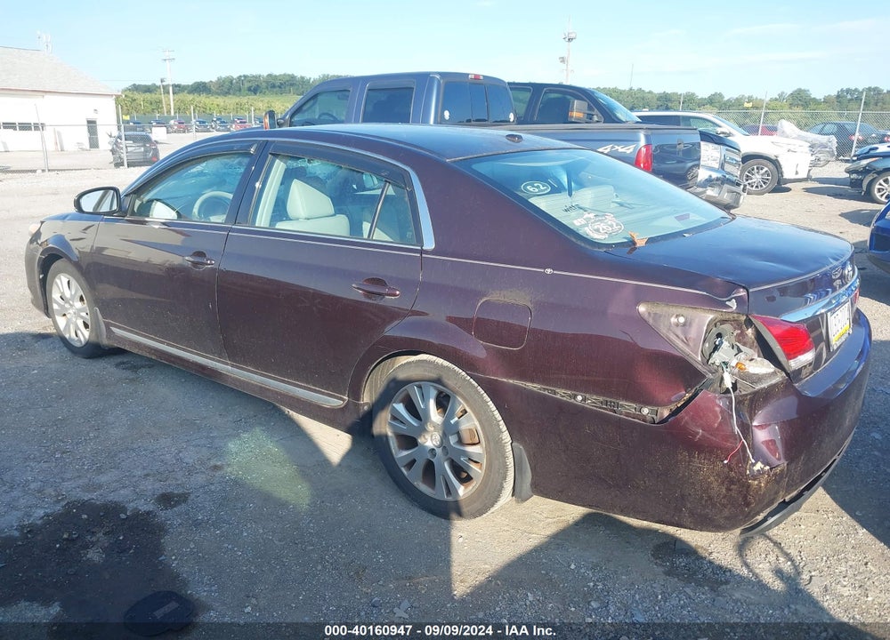 2011 TOYOTA AVALON VIN: 4T1BK3DB2BU437554