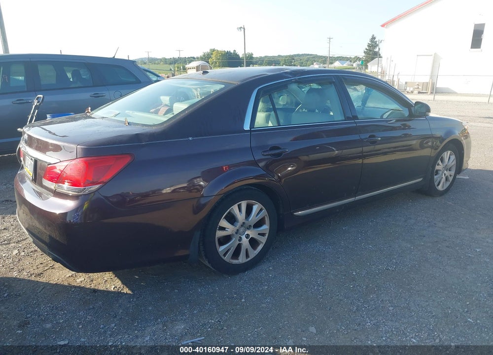 2011 TOYOTA AVALON VIN: 4T1BK3DB2BU437554