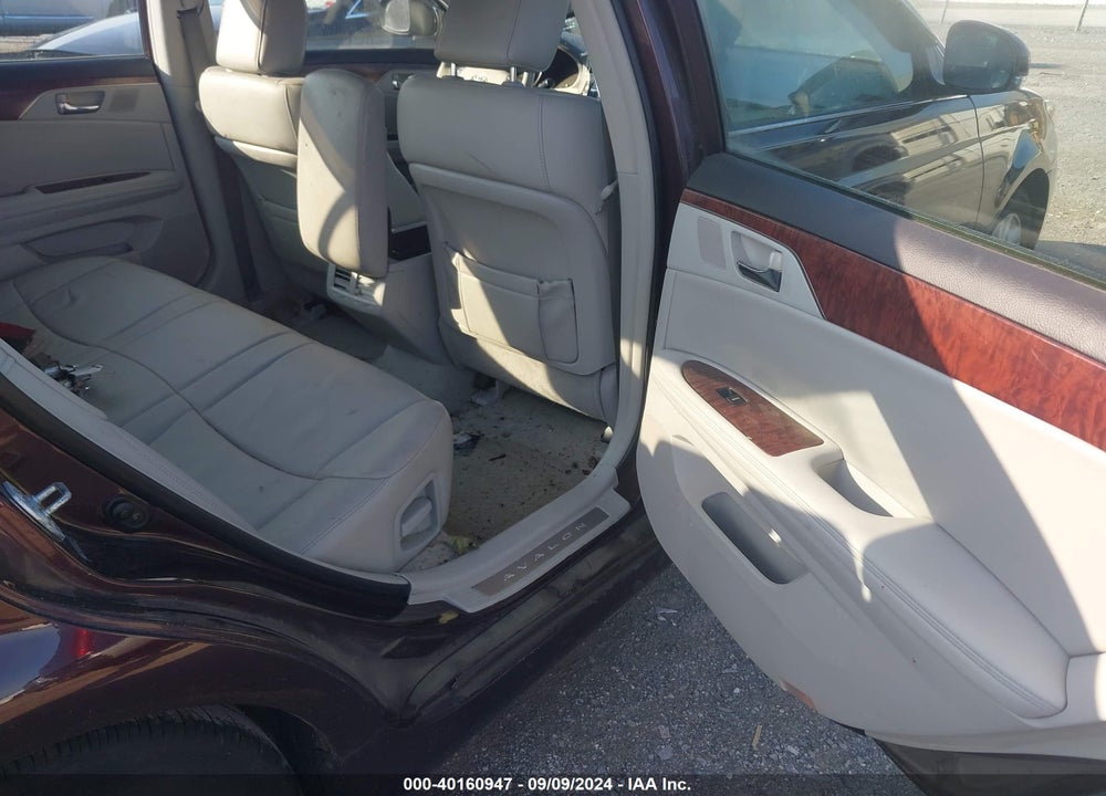 2011 TOYOTA AVALON VIN: 4T1BK3DB2BU437554