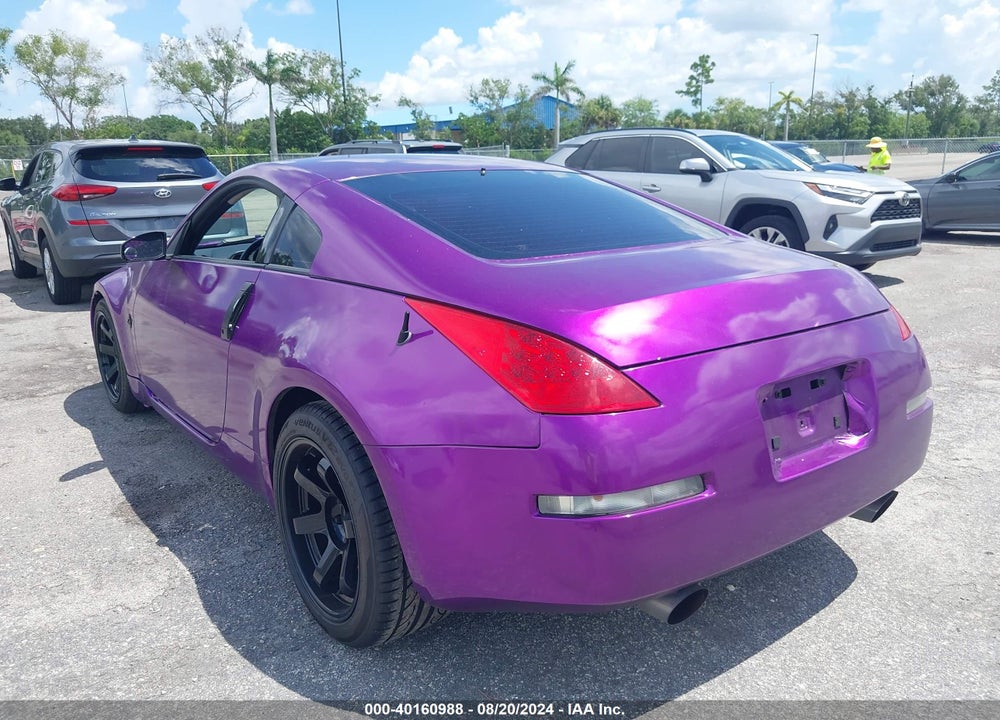 2008 NISSAN 350Z ENTHUSIAST VIN: JN1BZ34D78M706337