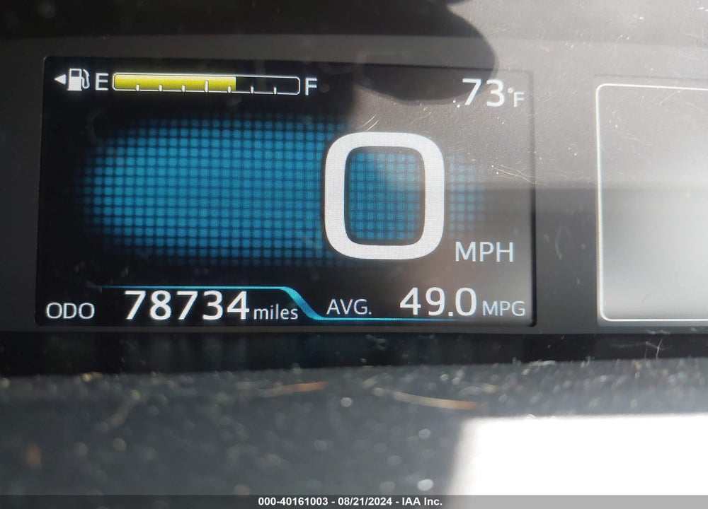 2019 TOYOTA PRIUS XLE VIN: JTDL9RFU7K3008034