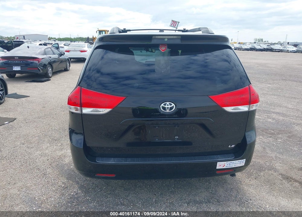 2013 TOYOTA SIENNA LE V6 8 PASSENGER VIN: 5TDKK3DC0DS336145