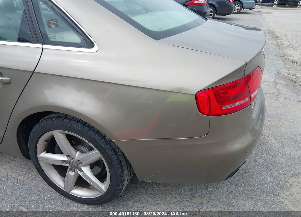 2009 AUDI A4 2.0T PREMIUM VIN: WAUMF78K09A081603