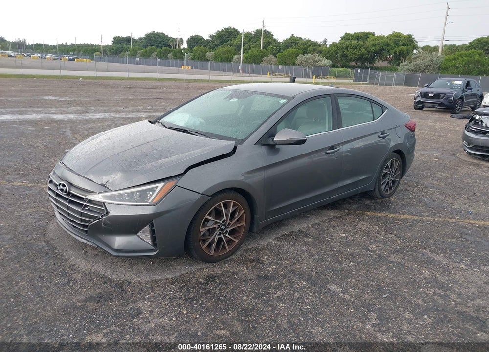 2019 HYUNDAI ELANTRA LIMITED VIN: 5NPD84LF0KH495405